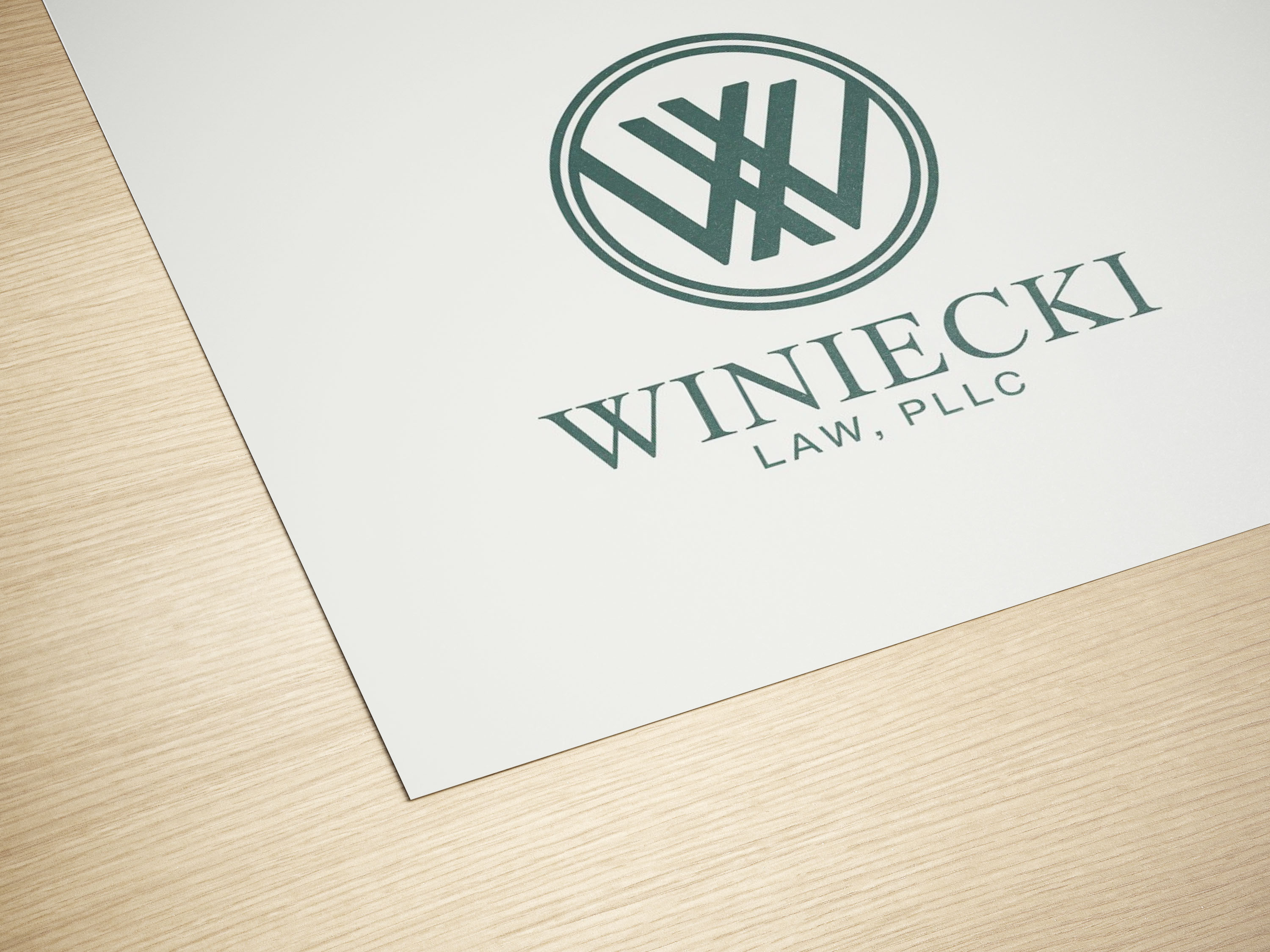 Logo Design by PixelCraft Designs for Winiecki Law PLLC | Design #36053469