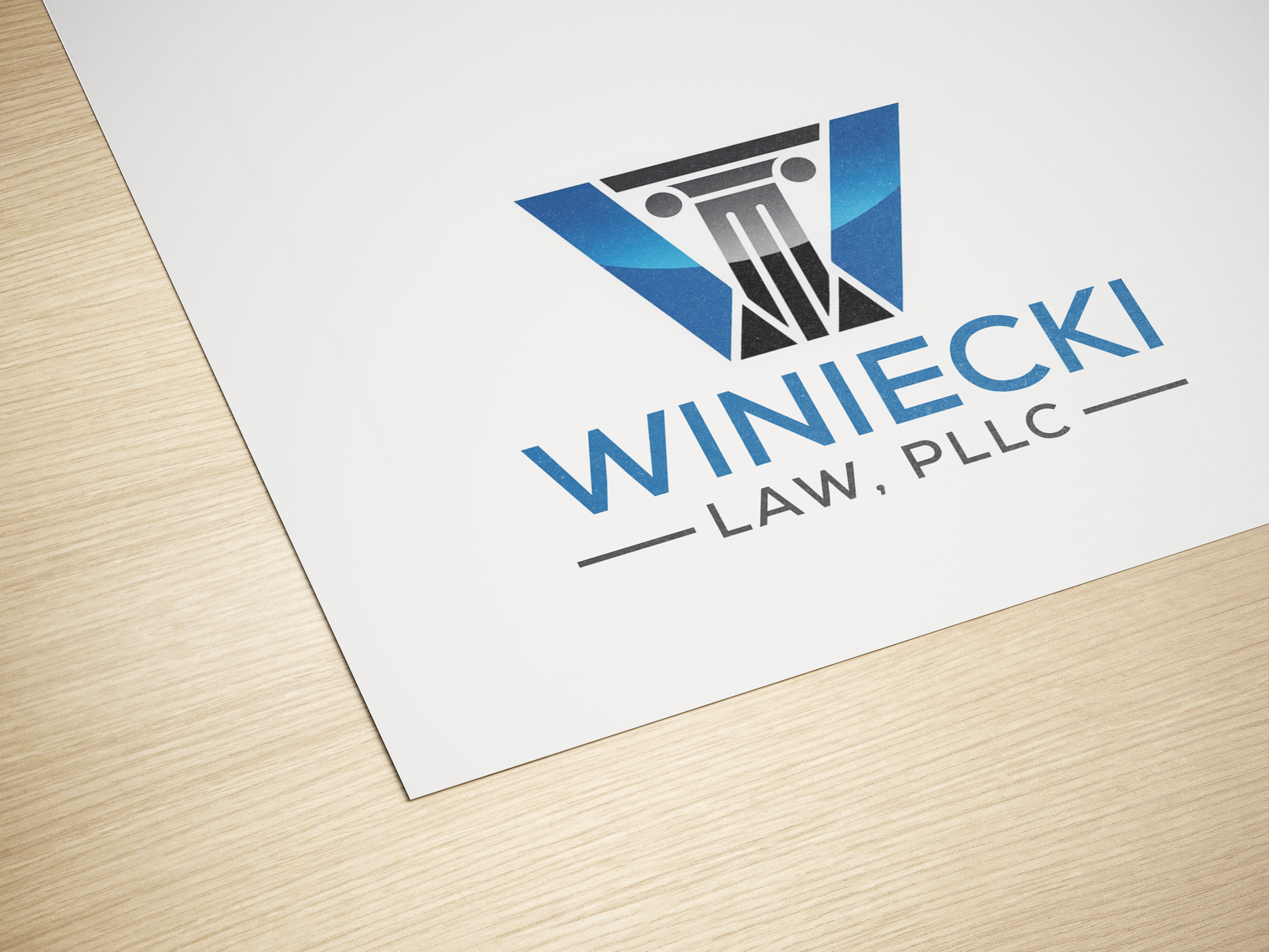 Diseño de Logo por PixelCraft Designs para Winiecki Law PLLC | Diseño #36053472
