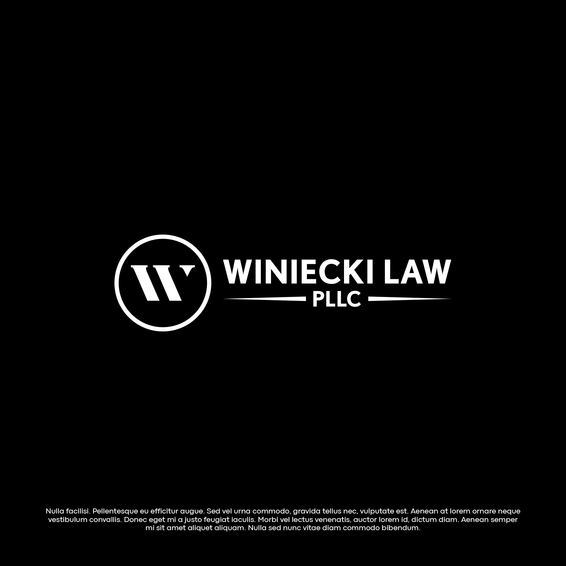 Diseño de Logo por ScoreStriver para Winiecki Law PLLC | Diseño #36105236