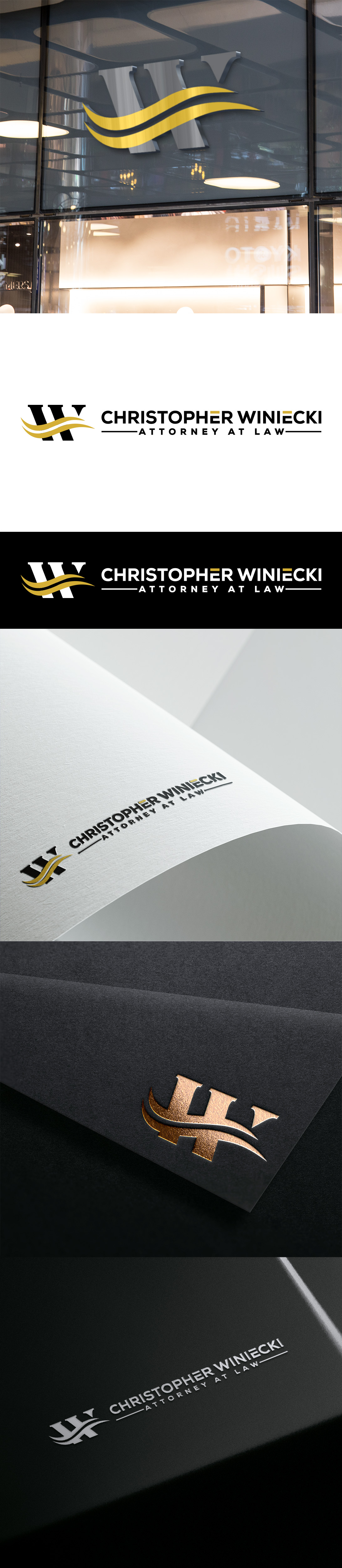Logo Design by ScoreStriver for Winiecki Law PLLC | Design #36105472
