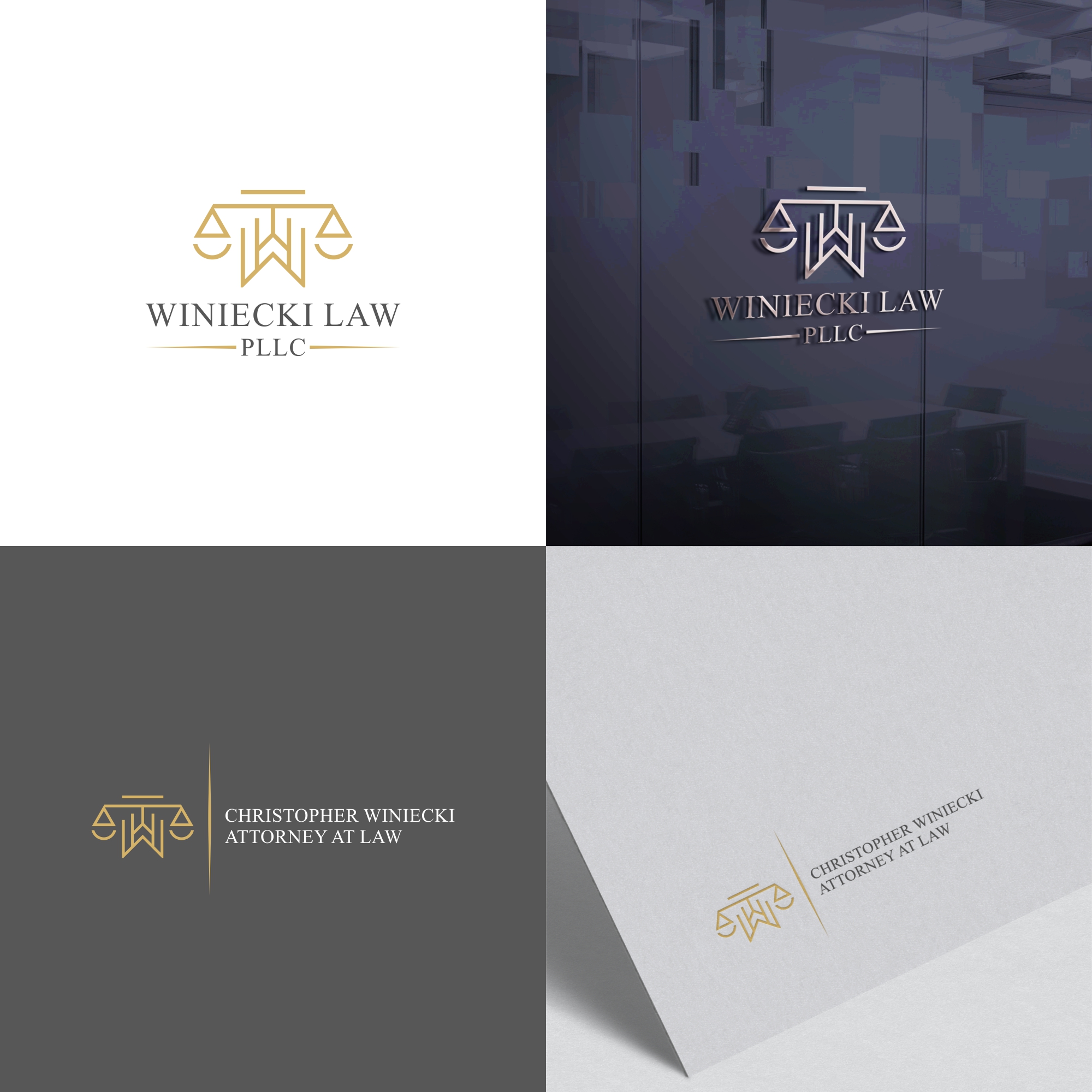 Logo Design by Cikall for Winiecki Law PLLC | Design #36049937