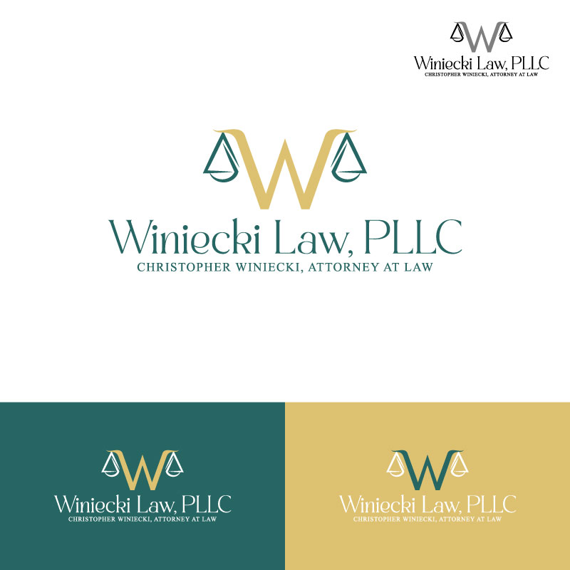 Logo Design by Huzie Ali for Winiecki Law PLLC | Design #36049912