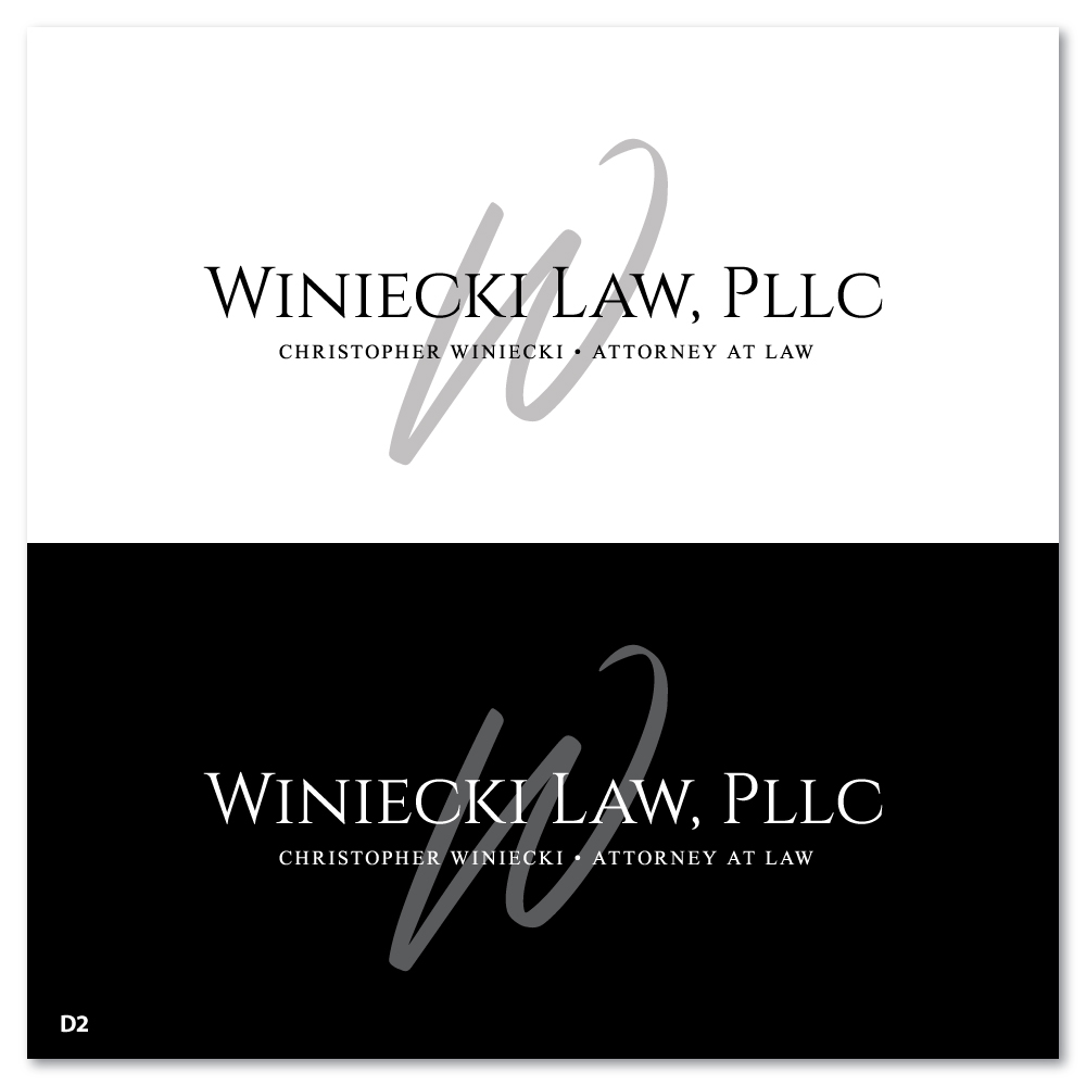 Logo Design by Sujit Banerjee for Winiecki Law PLLC | Design #36055012