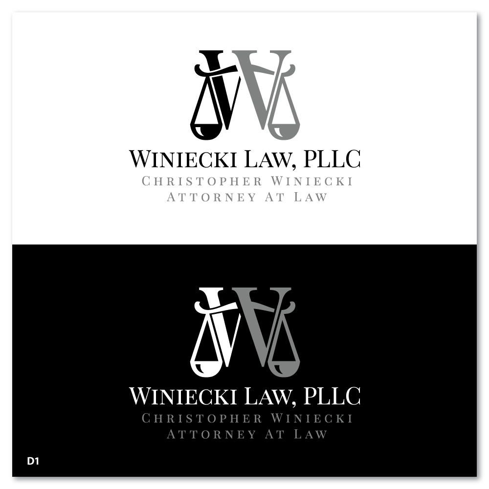Logo Design by Sujit Banerjee for Winiecki Law PLLC | Design #36055013