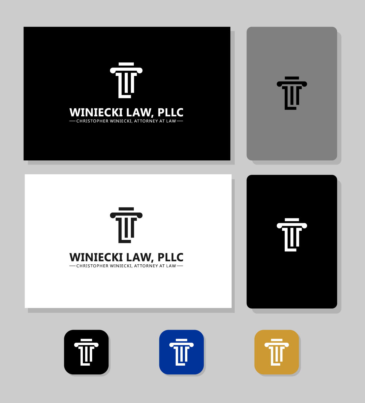 Diseño de Logo por bijuak para Winiecki Law PLLC | Diseño #36114846