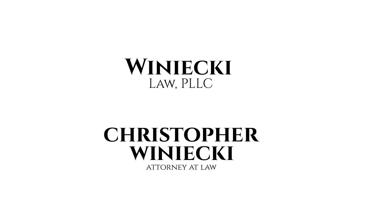 Diseño de Logo por thepurplestudioz para Winiecki Law PLLC | Diseño #36084578