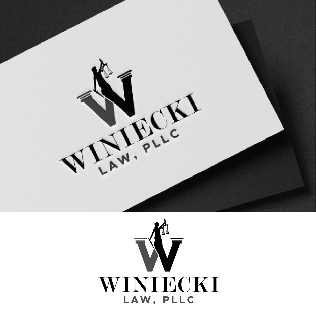 Logo Design by fly  design for Winiecki Law PLLC | Design #36054259