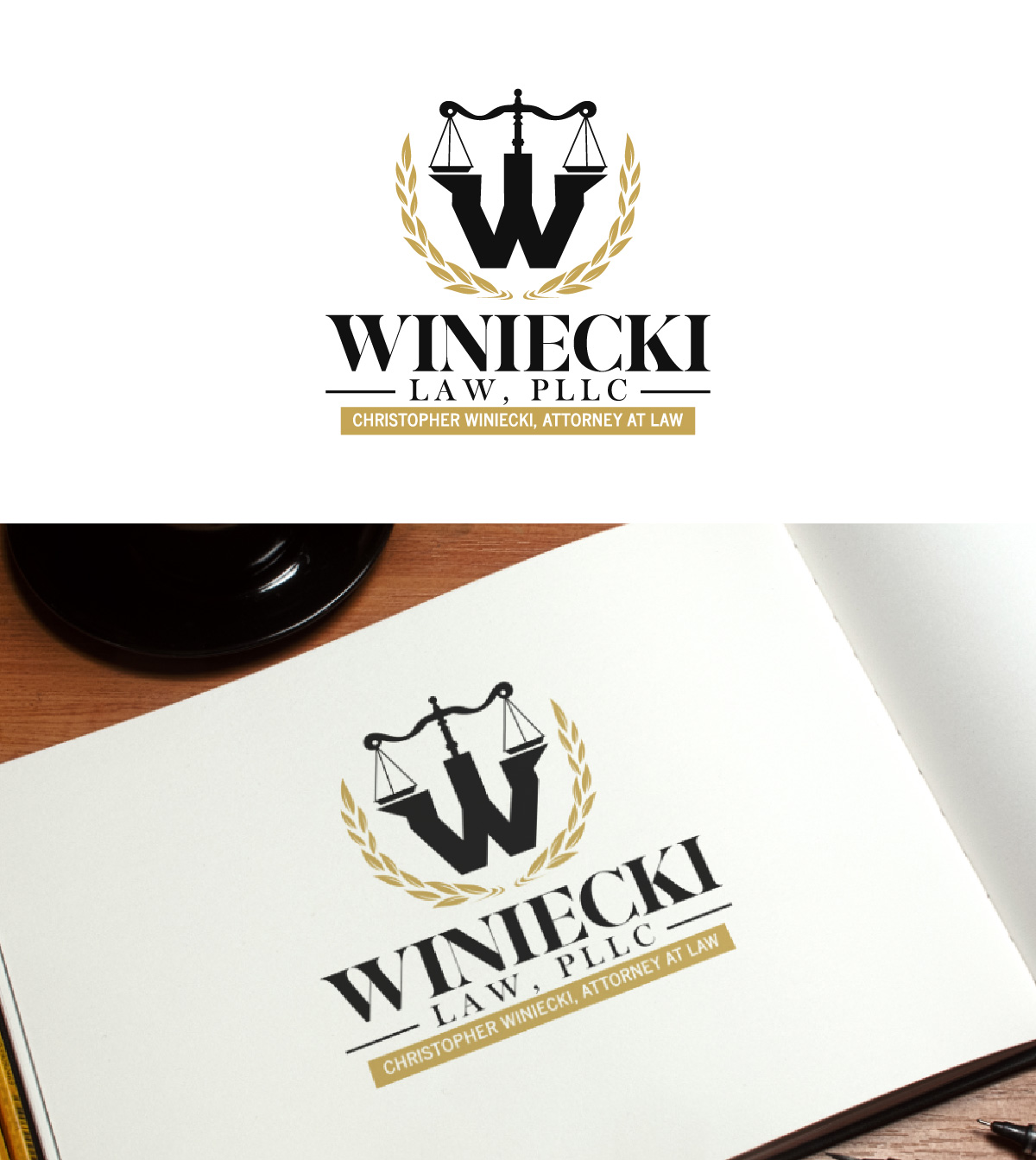 Diseño de Logo por fly  design para Winiecki Law PLLC | Diseño #36054261