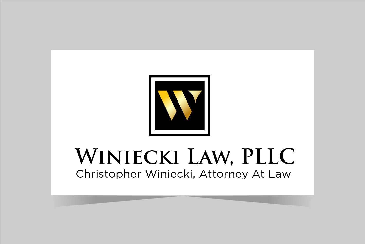 Diseño de Logo por ARTLANTIES para Winiecki Law PLLC | Diseño #36103914