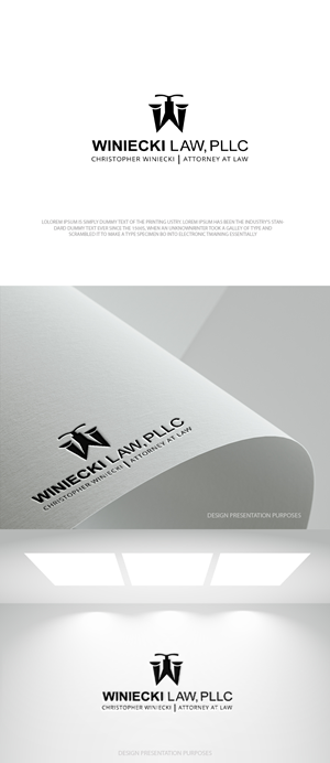 Logo Design by zebronicgraphic for Winiecki Law PLLC | Design: #36054787