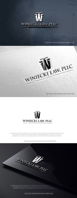 Logo Design by zebronicgraphic for Winiecki Law PLLC | Design: #36054790