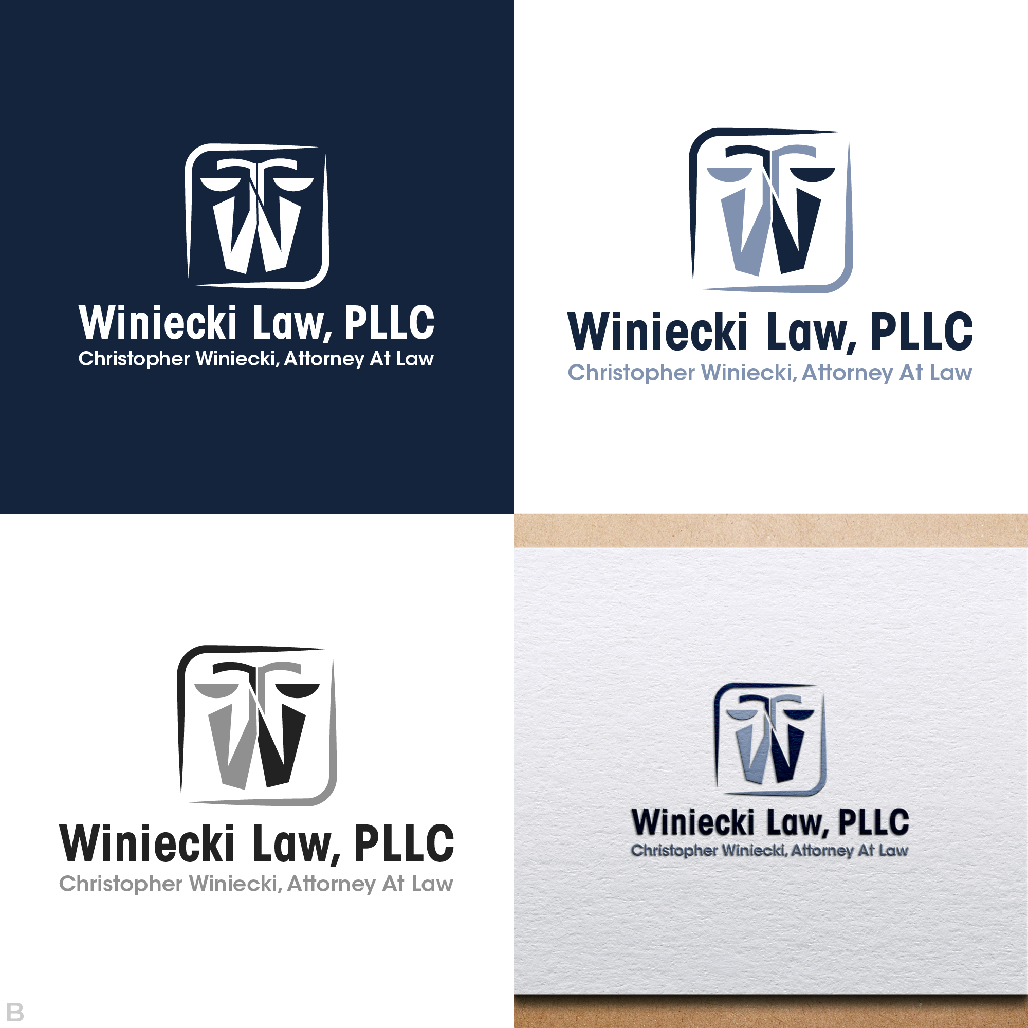 Logo Design by sourcead23 for Winiecki Law PLLC | Design #36049352