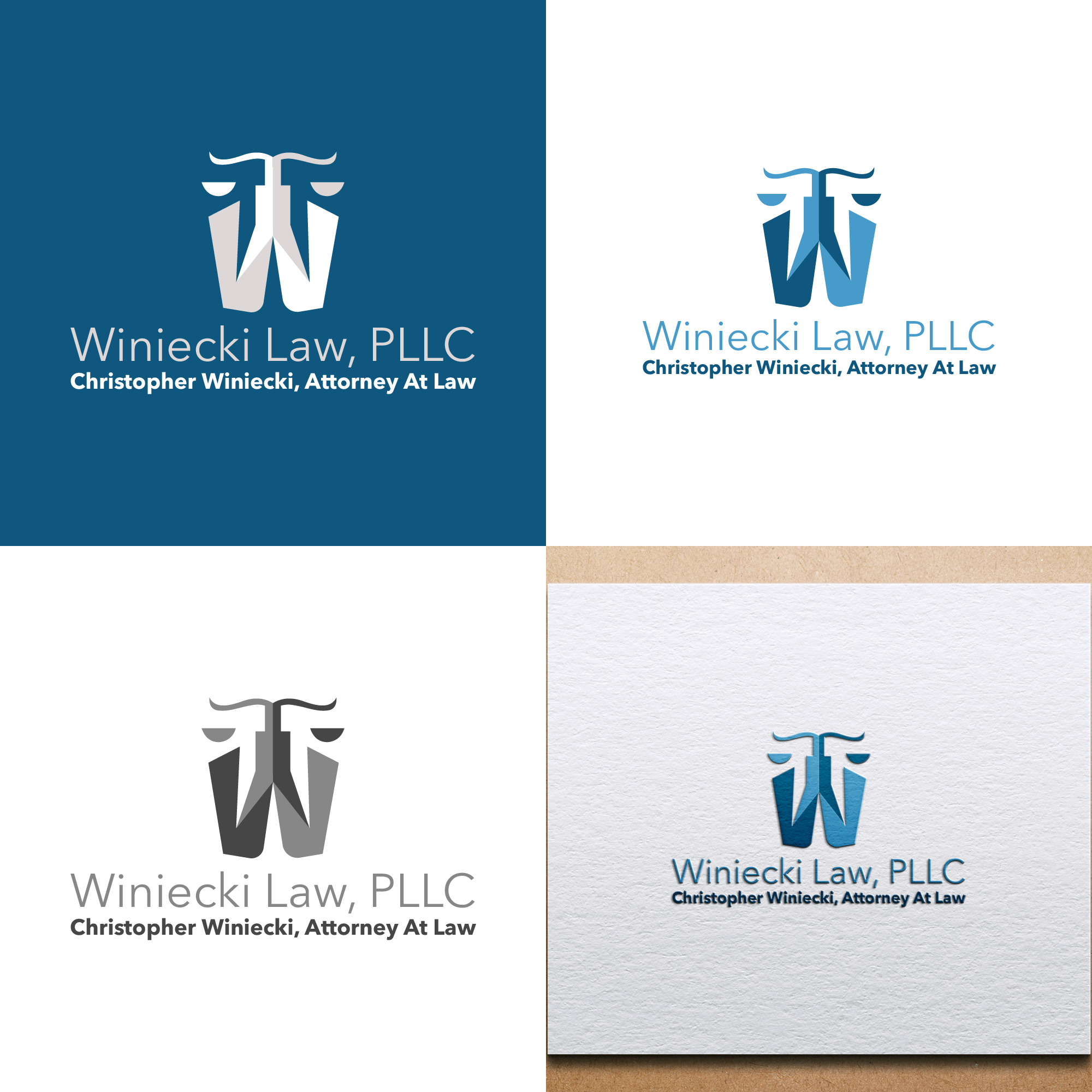 Logo Design by sourcead23 for Winiecki Law PLLC | Design #36049551