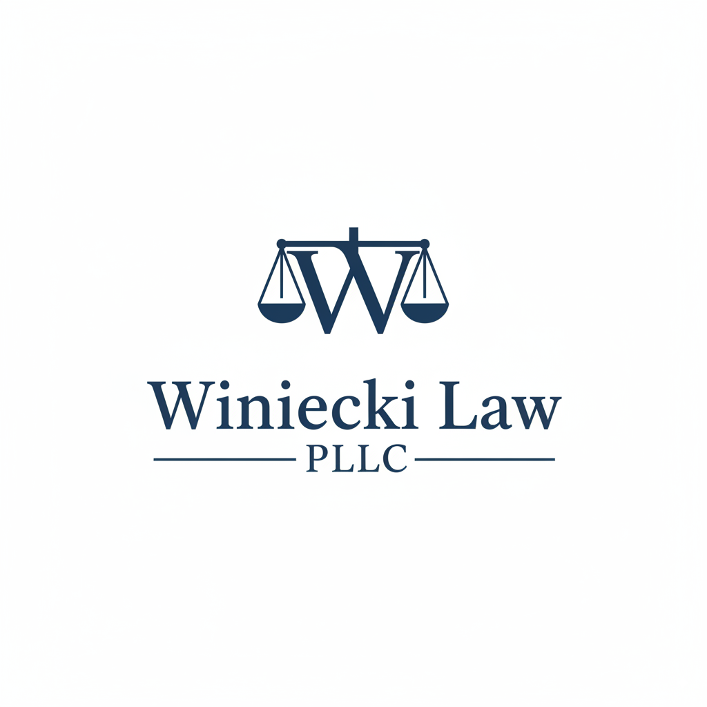 Diseño de Logo por UAD DESIGNS para Winiecki Law PLLC | Diseño #36050884