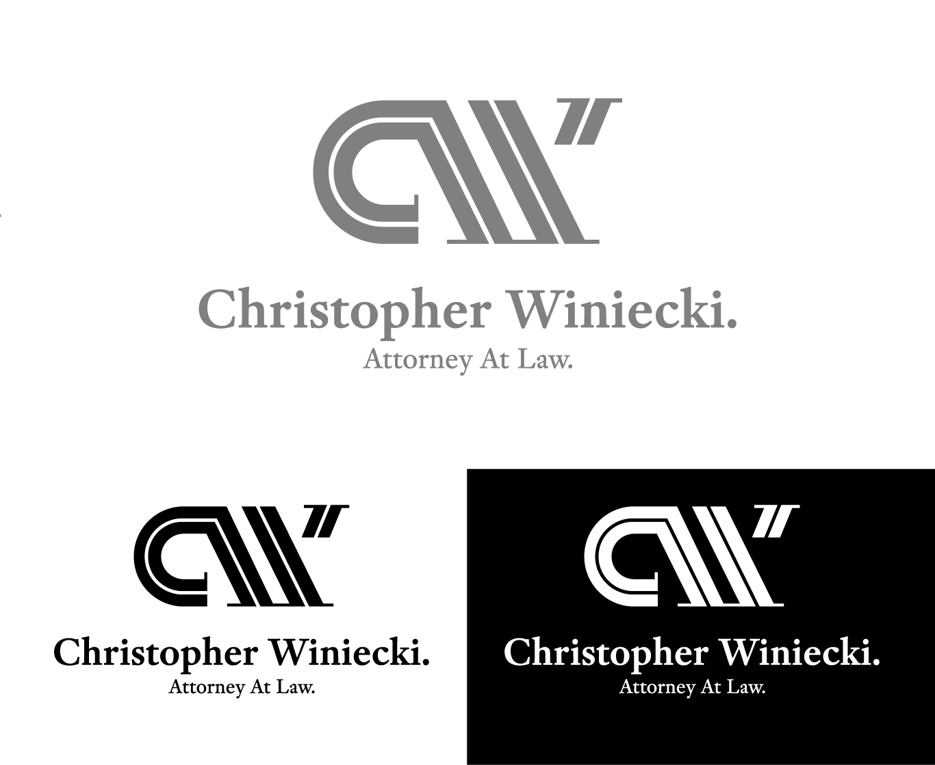 Logo Design by V3H Desing & Ilustration for Winiecki Law PLLC | Design #36098566