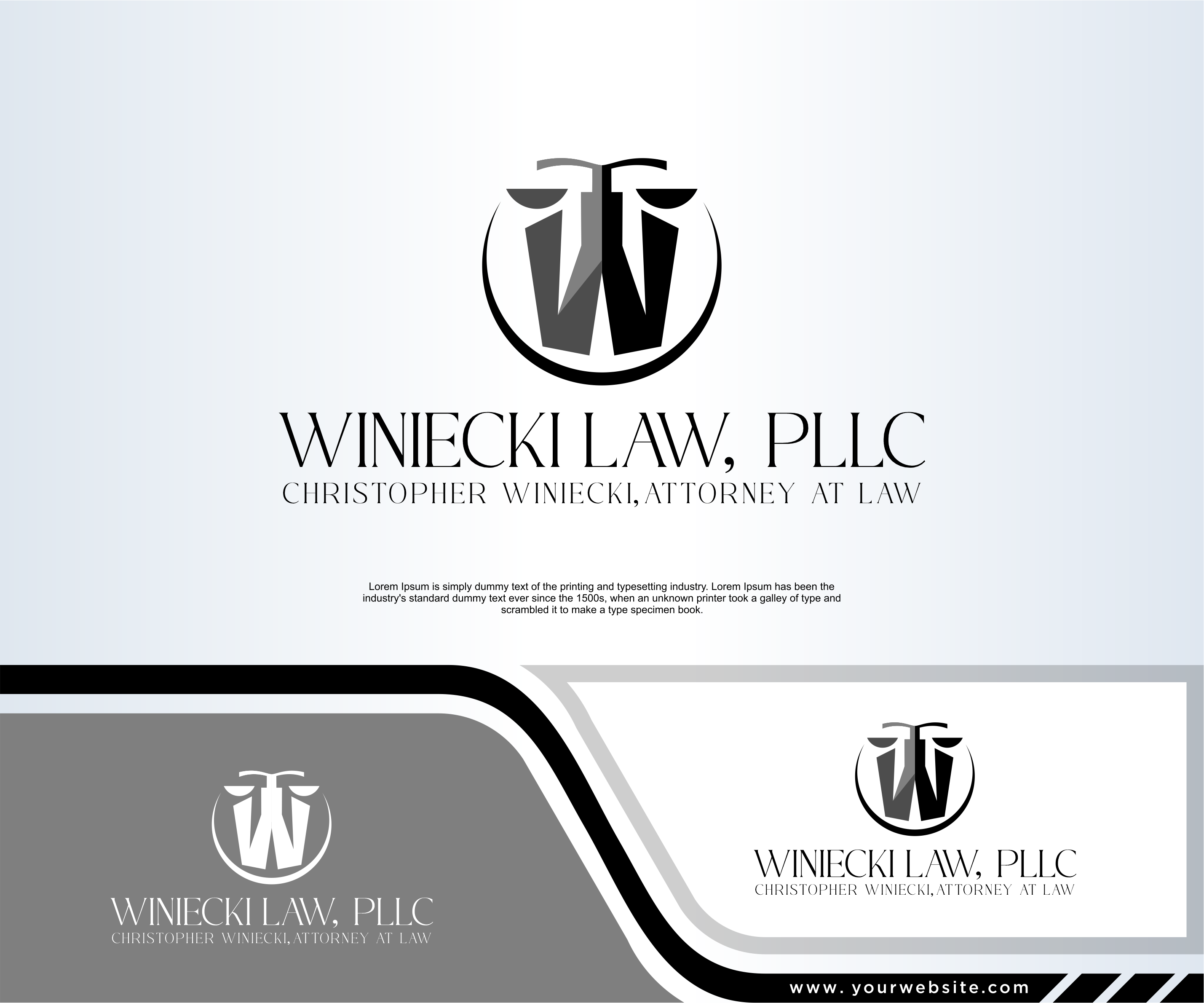 Diseño de Logo por dobleh_creative para Winiecki Law PLLC | Diseño #36051249