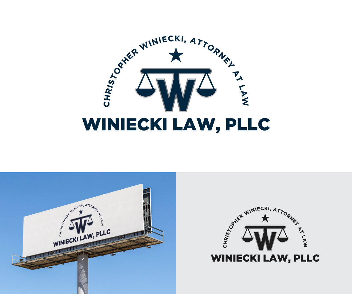 Logo Design by Ansh Design for Winiecki Law PLLC | Design #36054709