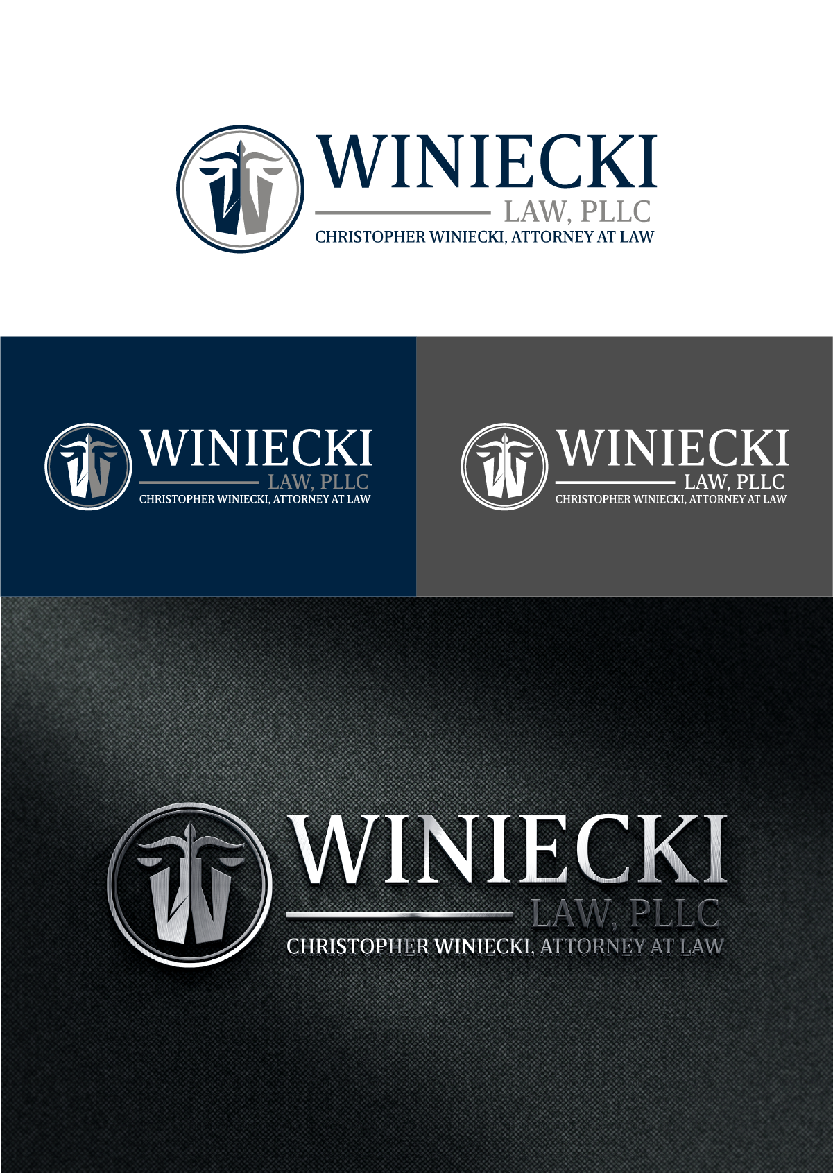 Diseño de Logo por Ayub Zafar para Winiecki Law PLLC | Diseño #36064324