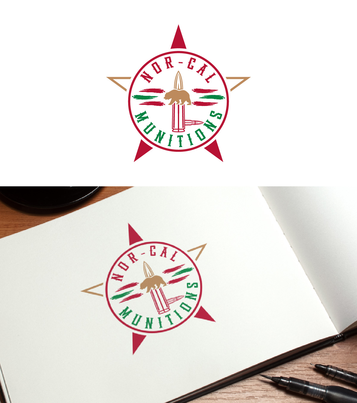 Logo Design by fly  design for DAVIS GUNWORX | Design #36047639