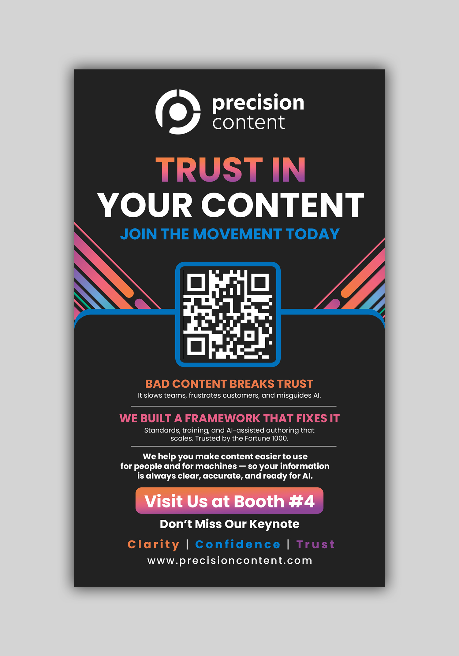 Flyer-Design von debdesign für Precision Content Authoring Solutions | Design #36054905