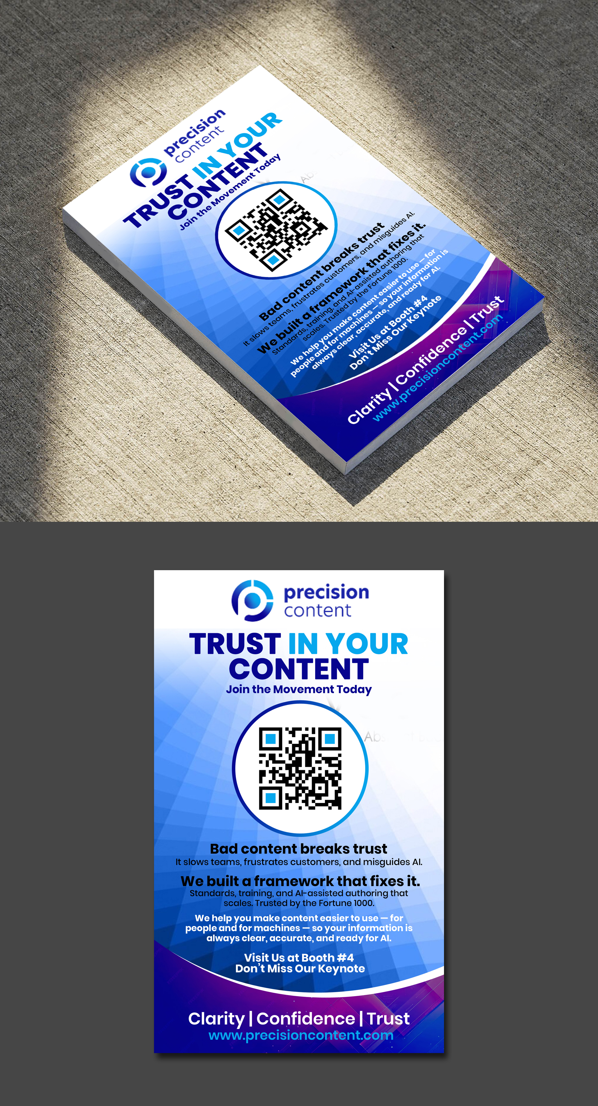 Diseño de Flyer por 123graphics para Precision Content Authoring Solutions | Diseño #36053716