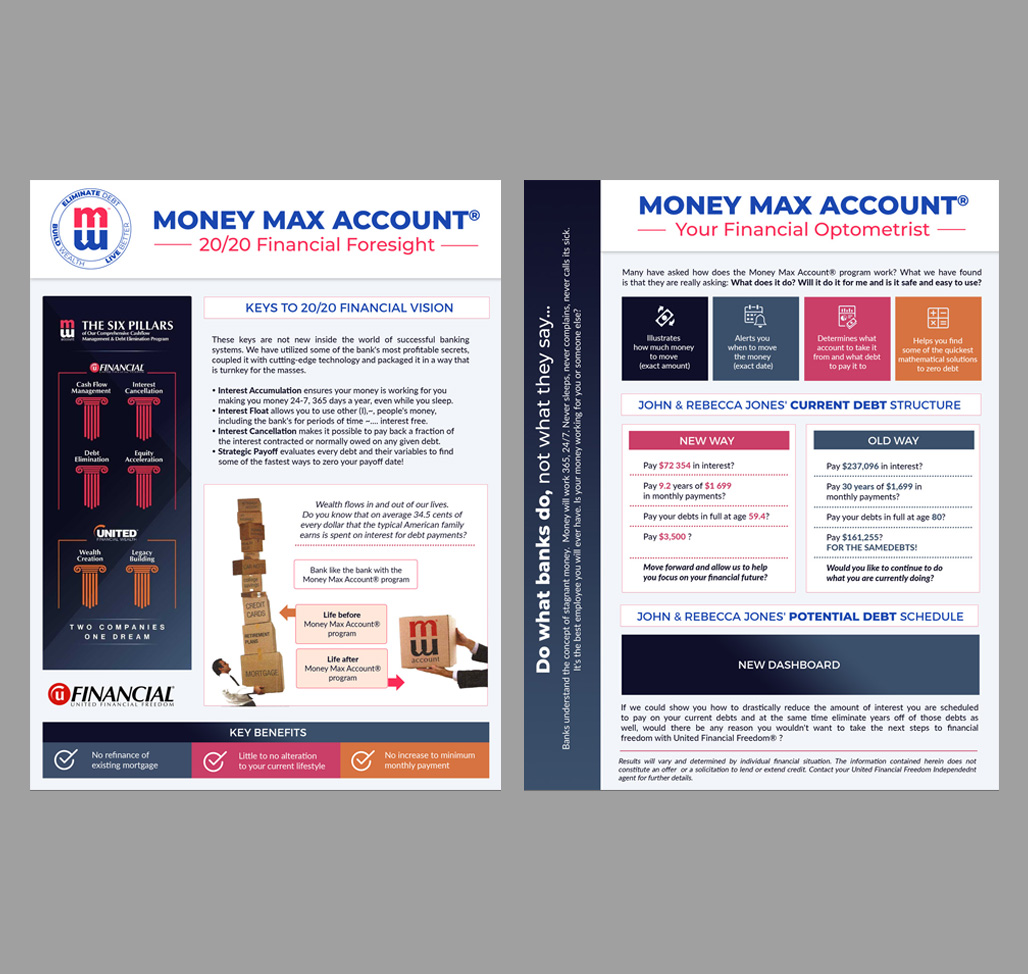 Flyer Design by DA. for United Financial Freedom | Design #36088690