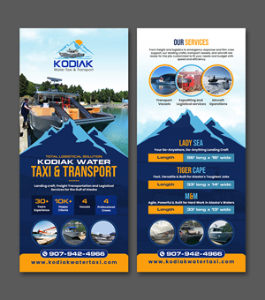 Diseño de Flyer por debdesign para Kodiak Water Taxi and Transport | Diseño: #36059852