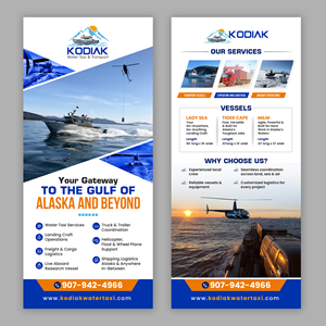 Diseño de Flyer por debdesign para Kodiak Water Taxi and Transport | Diseño: #36060278