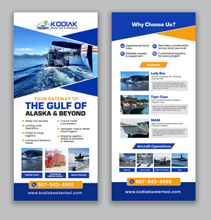 Diseño de Flyer por debdesign para Kodiak Water Taxi and Transport | Diseño: #36060511