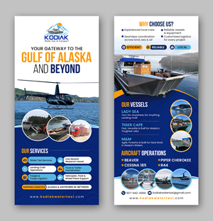 Diseño de Flyer por debdesign para Kodiak Water Taxi and Transport | Diseño: #36060621