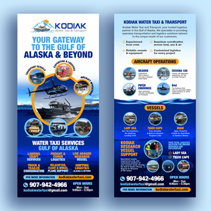Diseño de Flyer por debdesign para Kodiak Water Taxi and Transport | Diseño: #36066595