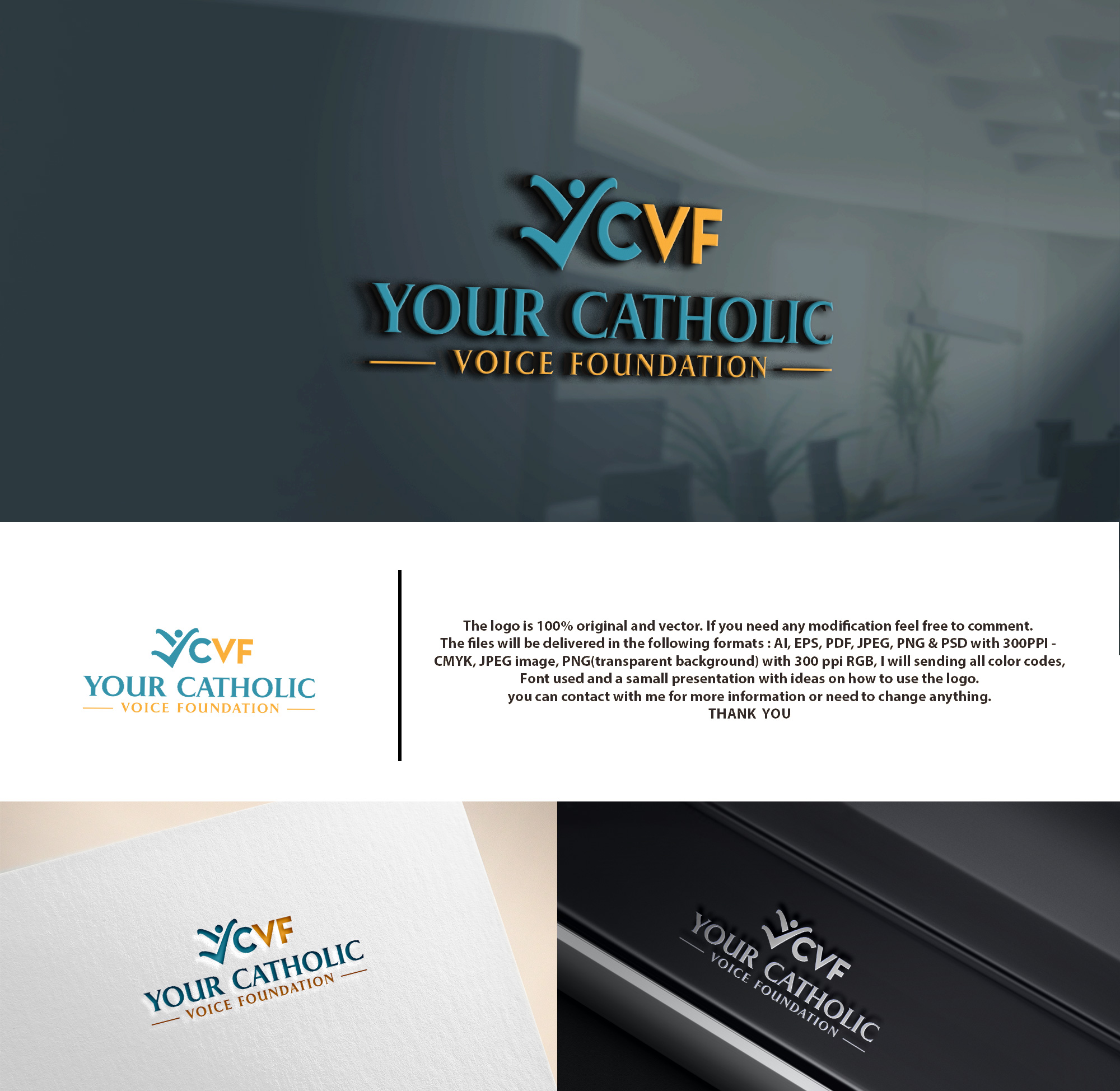 Logo Design by DesignHour for Your Catholic Voice Foundation | Design #36062538