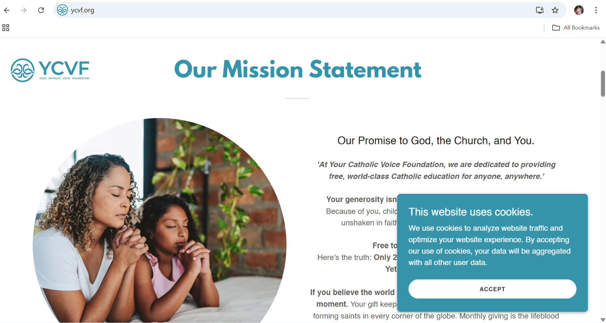 Logo Design by Faizullah65 for Your Catholic Voice Foundation | Design #36063236