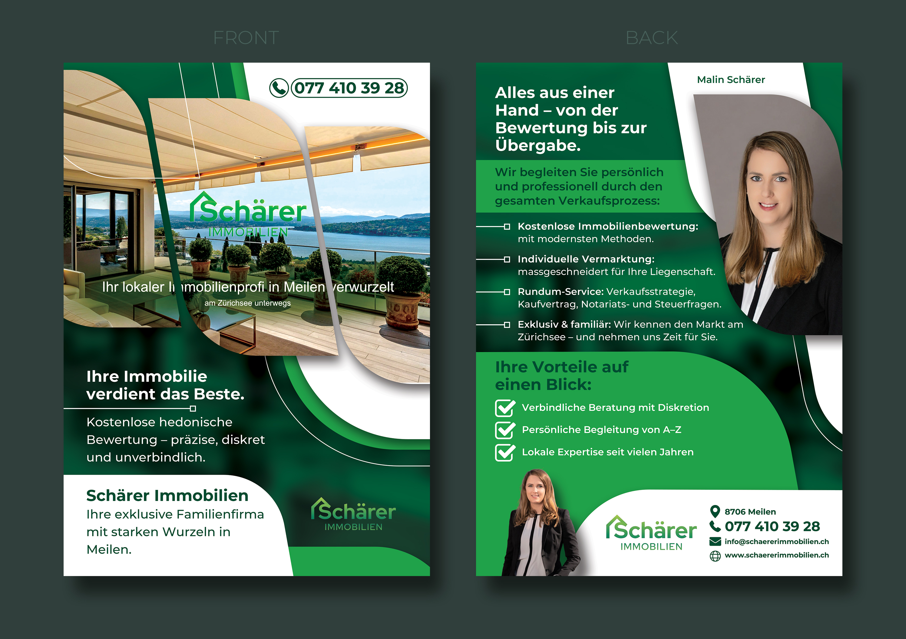 Flyer-Design von Nightmist für Schärer Immobilien | Design #36065387