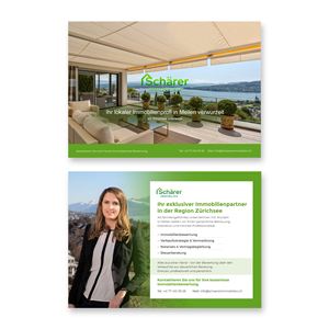 Diseño de Flyer por mscreations.lk para Schärer Immobilien | Diseño #36064449