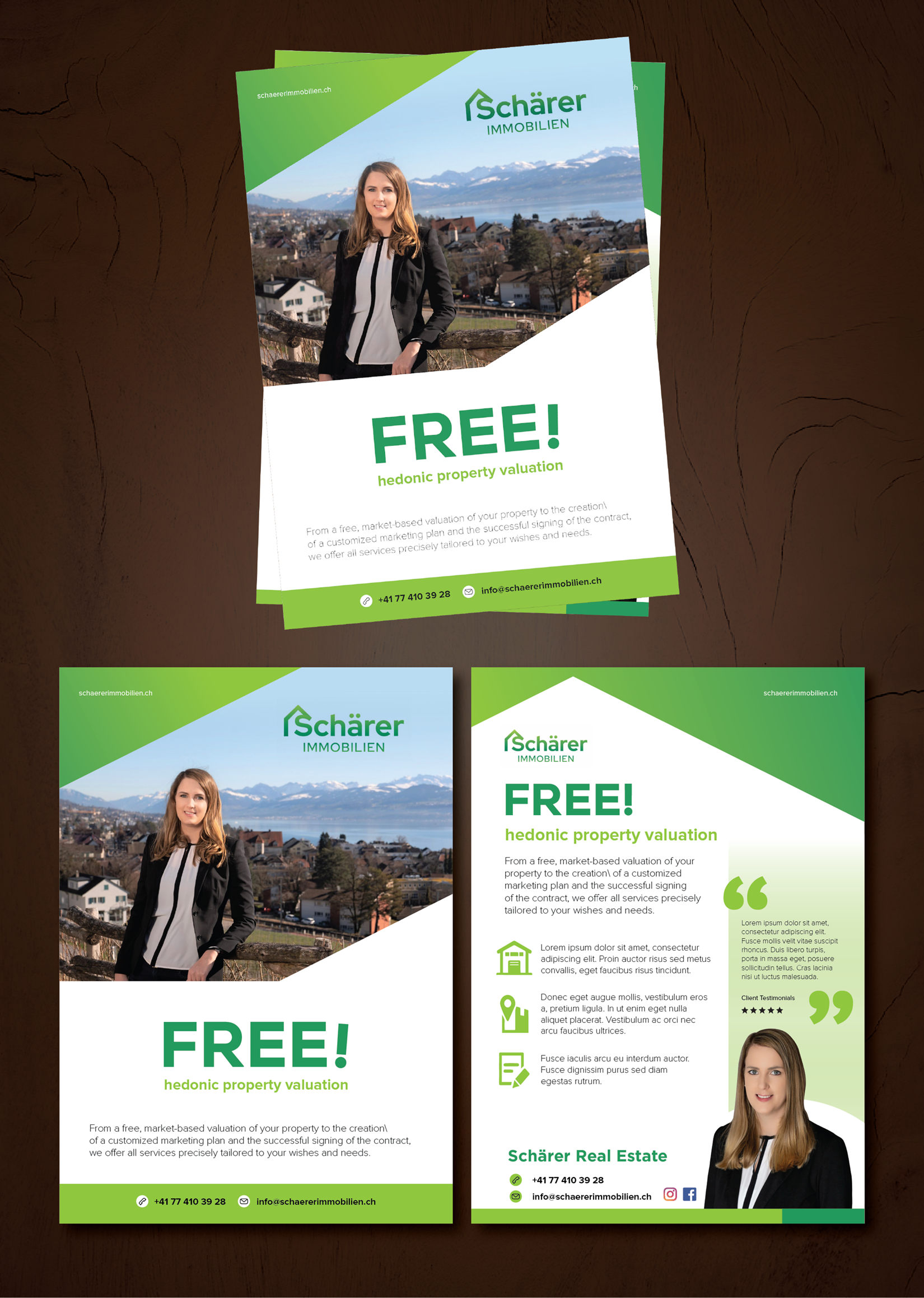 Flyer Design by GMWIRE for Schärer Immobilien | Design #36067144