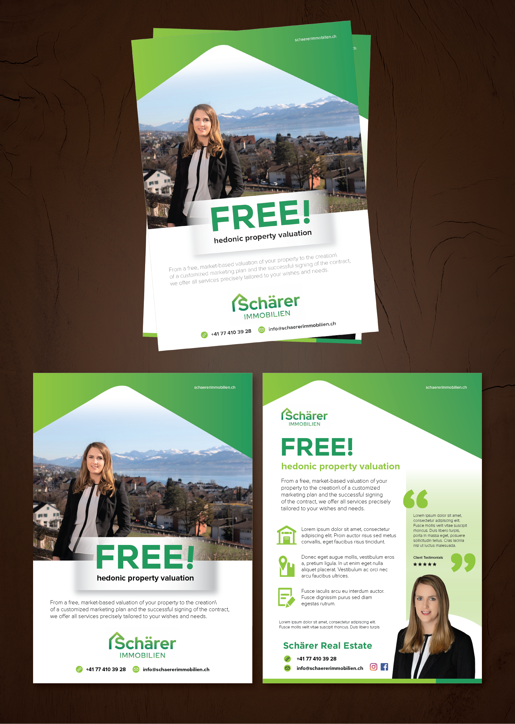 Flyer-Design von GMWIRE für Schärer Immobilien | Design #36067440