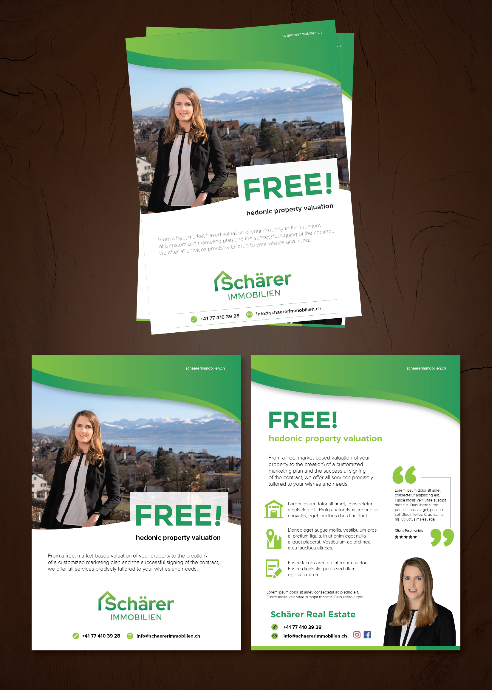Flyer Design by GMWIRE for Schärer Immobilien | Design #36067441