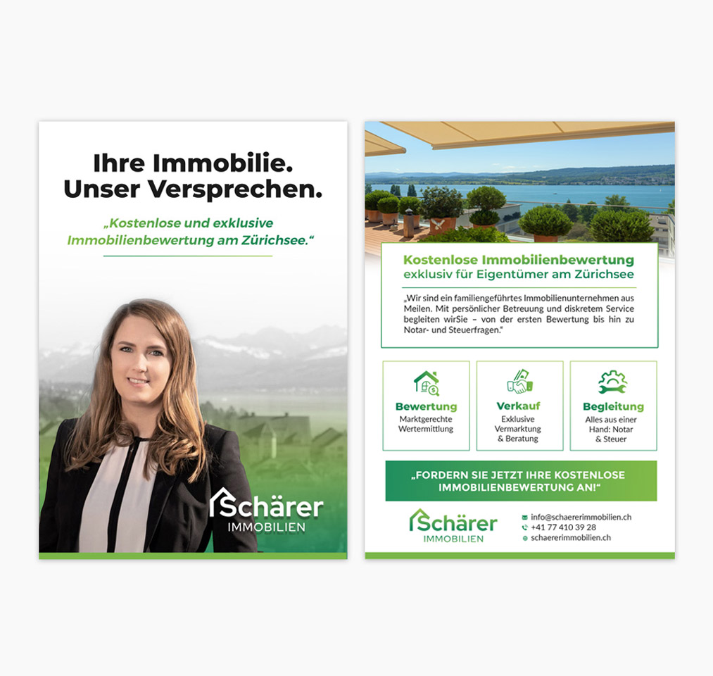 Flyer Design by DA. for Schärer Immobilien | Design: #36093039