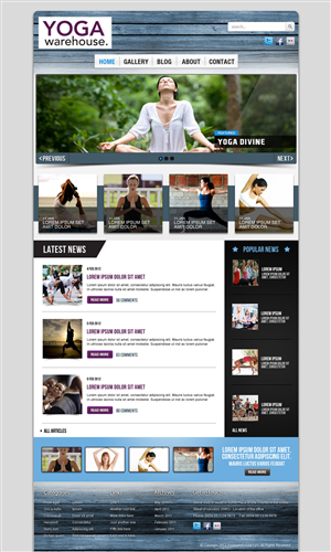 Wordpress Design by OM for this project | Design #781584
