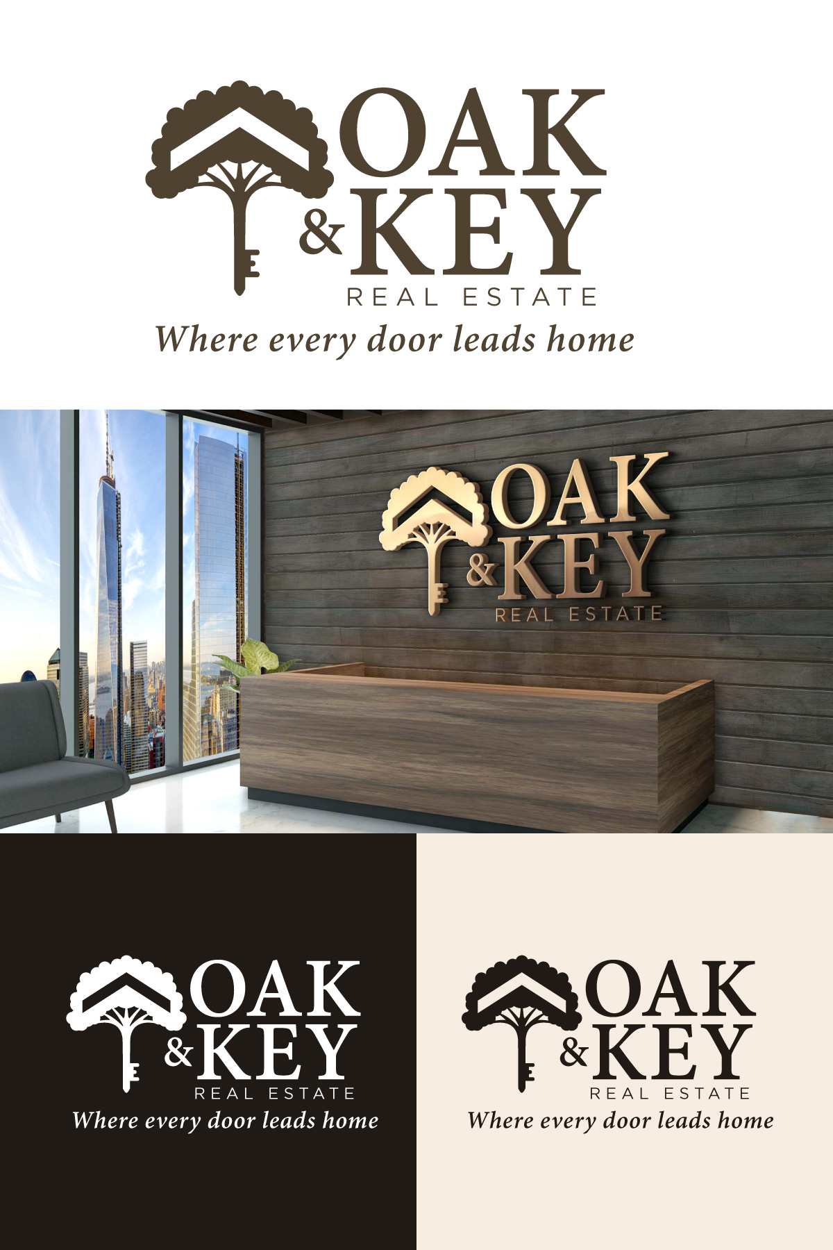 Design de Logo par Sergio Coelho pour Oak and Key Real Estate  | Design #36074450