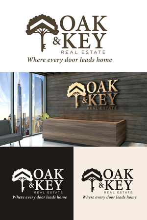 Design de Logo par Sergio Coelho pour Oak and Key Real Estate  | Design : #36074450