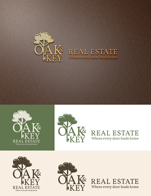 Logo Design by StromDesignHub for Oak and Key Real Estate  | Design: #36070934
