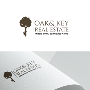 Logo Design by Farhad Kreative for Oak and Key Real Estate  | Design #36066237