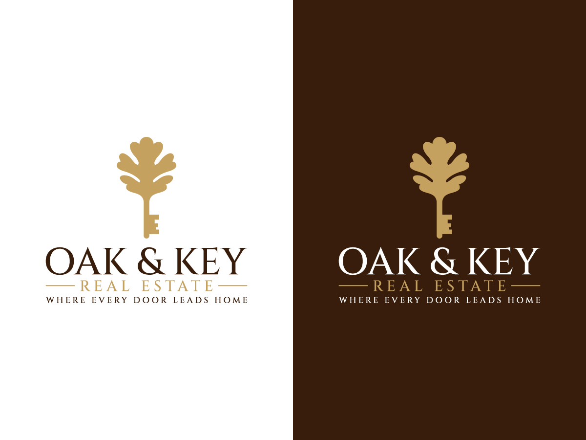 Diseño de Logo por 439 Creations para Oak and Key Real Estate  | Diseño #36075264