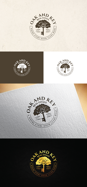 Diseño de Logo por Logo Stock para Oak and Key Real Estate  | Diseño: #36069523