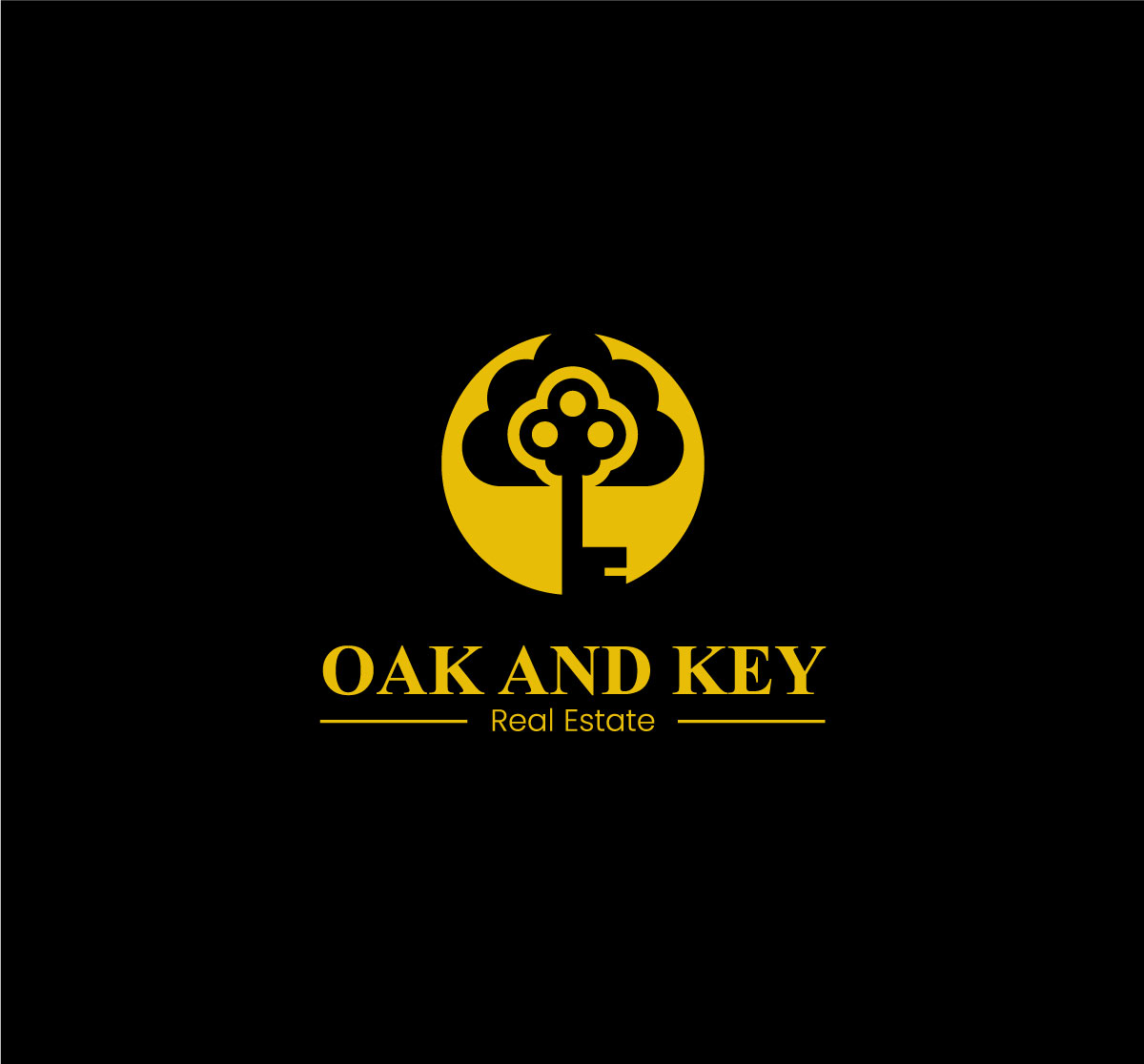 Logo Design by 99 Art.. for Oak and Key Real Estate  | Design #36067874
