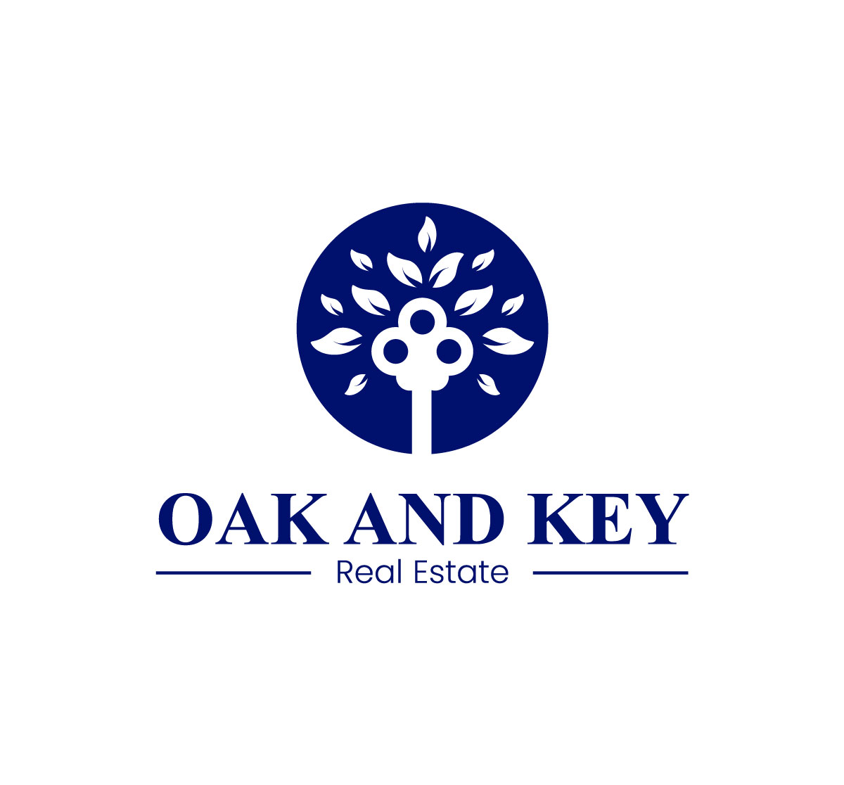 Logo Design by 99 Art.. for Oak and Key Real Estate  | Design #36068097