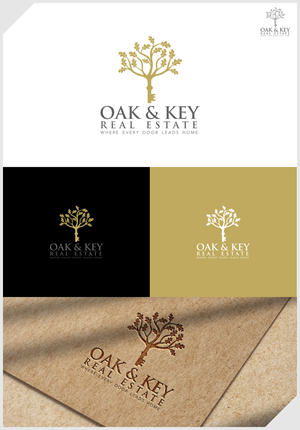 Logo Design by IDesign1606 for Oak and Key Real Estate  | Design: #36069776
