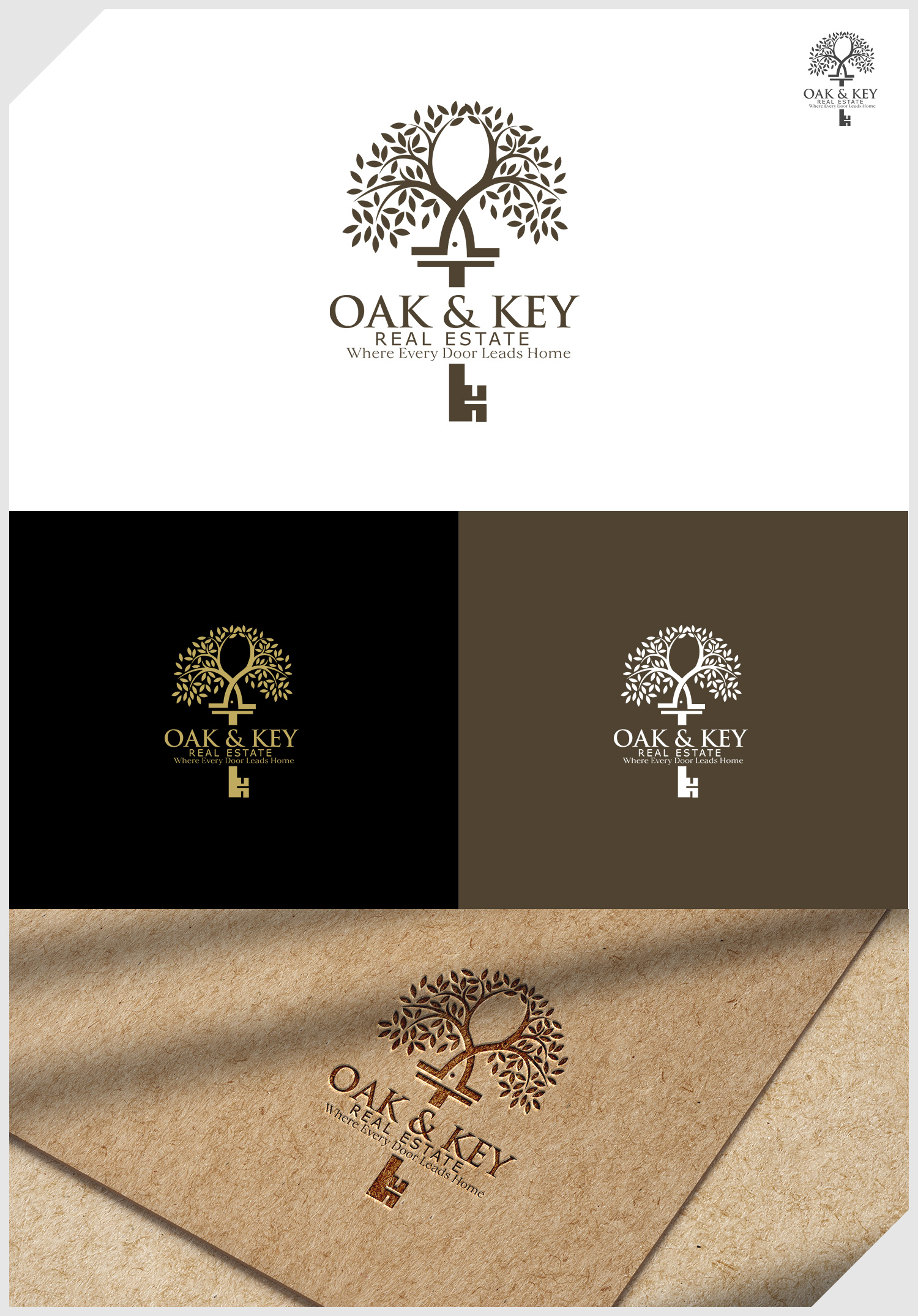 Design de Logo par IDesign1606 pour Oak and Key Real Estate  | Design #36069904